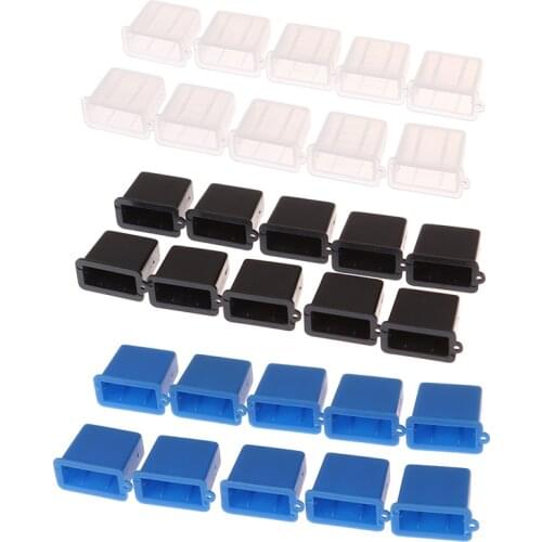 2020 Hot 10pcs USB Type A Male Anti-Dust Plug Stopper Cap Cover Protector Approx. 16 x 13 x 5mm