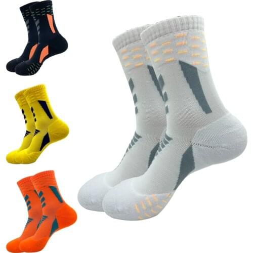 Man Basketball Socks Knee-Hight Trail Running Leg Warmers Winter Cycling Sports Compression Stockings Anti-slip
