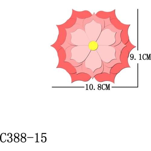 New Flower, Bow Wooden die Scrapbooking C388-15 Cutting Dies