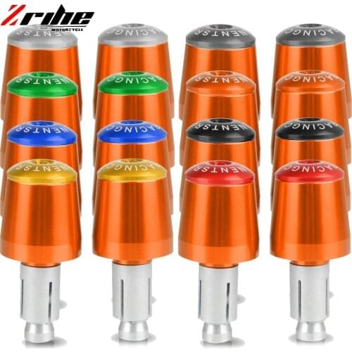 Orange Motorcycle CNC Handlebar Grips Bar Ends For 125 200 390 690 790 790 ABS 2013 2014 2015 2016 2017 2018