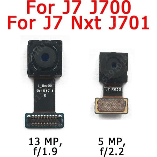 Original Front and Rear Back Camera For Samsung Galaxy J7 Nxt J700 J701 Main Facing Camera Module Flex Replacement Spare Parts