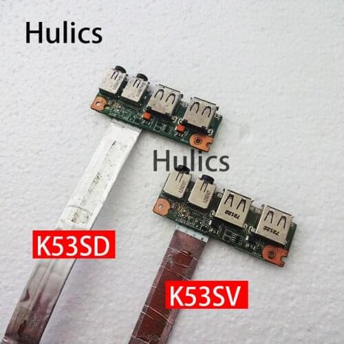 Hulics Original For ASUS K53 A53S A53SD X53S K53S K53SV K53SJ 69N0KBB10F01-01 60-N3EIO1000-F01 USB Audio Board