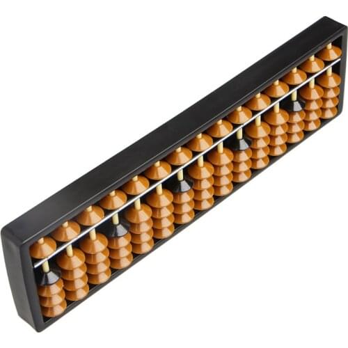 Plastic Abacus 15 Digits Arithmetic Tool Kids Math Learn Aid Caculating Toys D5QA