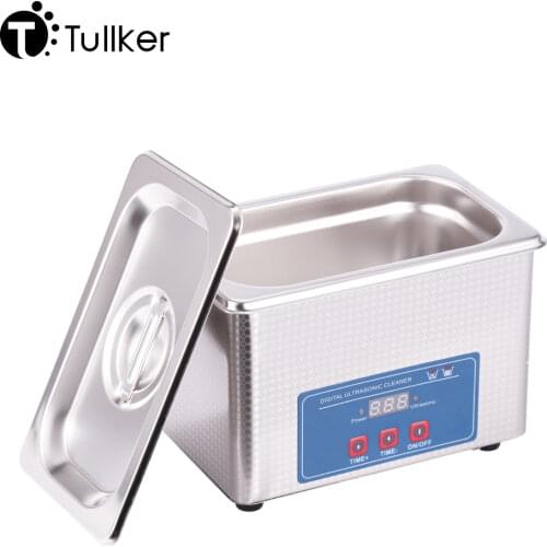 Portable Ultrasonic Jewelry Cleaner Bath 0.8L Remove Oil Rust Coins Necklace Sunglass Ring PCB Ultra Sonic Clean Device Digital