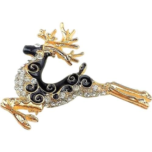 Christmas Brooch Pins Holiday Lapel Pin Christmas Reindeer Xmas Pin Party Favor Christmas Clothing Decorations Gifts