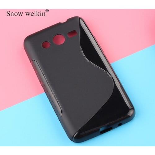 S Line Gel TPU Soft Anti Skiding Silicone Back Phone Case For Samsung Galaxy Core2 G355H Core 2 G355 Cover etui coque tok husa