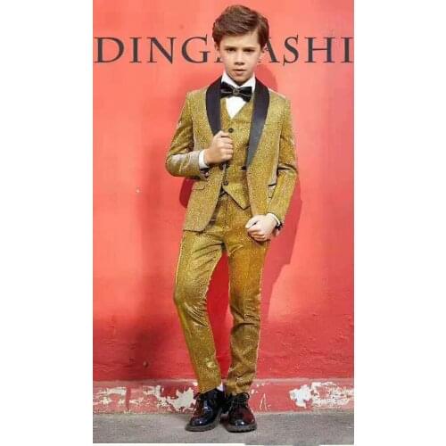Boys Tuxedo Boys Dinner Suits Boys Formal Suits Tuxedo for Kids Tuxedo Formal Occasion White And Black Suits For Little Boy
