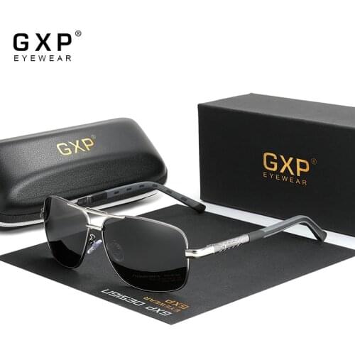 GXP Brand Pilot Style Aluminum Frame Sunglasses HD Polarized UV400 Mirror Lens Male Sun Glasses Women For Men Oculos De Sol