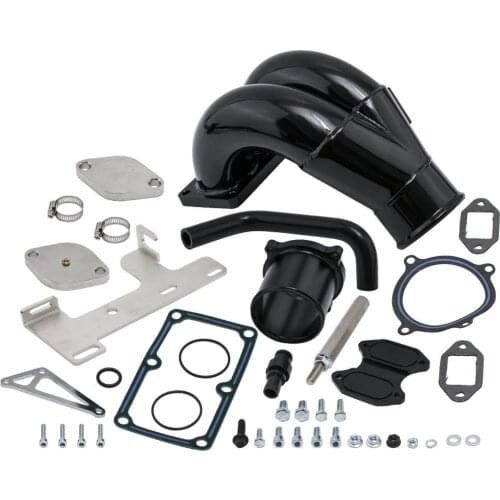 3.5" Intake Manifold For Dodge 6.7L Cummins Diesel 2017-18 EGR Cooler Kit & Throttle Valve Kit for Dodge Ram 6.7L Diesel 2010-14