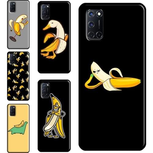 Memes Cartoon Funny Banana Case For OPPO A15 A83 A91 A93 A31 A53 A5 A9 2020 A52 A72 A1K A3S A5S Reno2 Z F5 F7 Cover