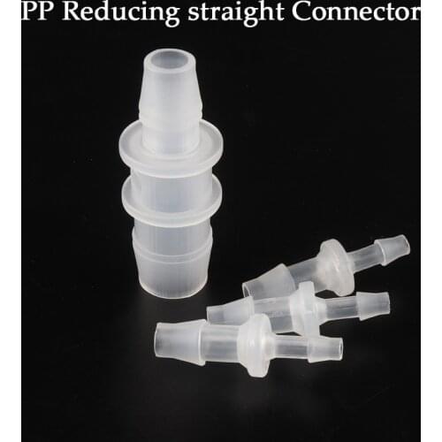 10Pcs 15.8x25mm Food Grade Reducing Straight Connector Transparent Garden Watering Hose Adapter Air Pump Drip Irrigation Fitting