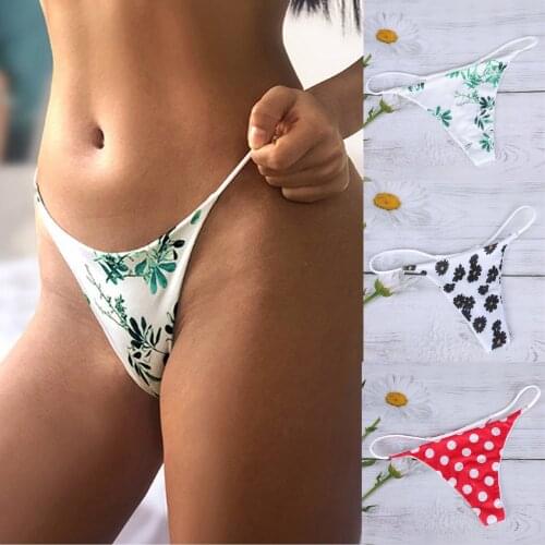 Sexy Underwear High Quality Womens 3 Pack Sexy Underpants Comfort Low-Rise Soft T-Back G-String Panties For Dropshipping