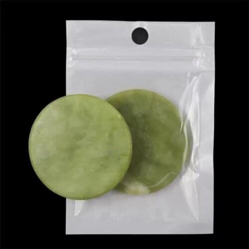 5PC Round Jade Stone Eyelash Extension Glue Adhesive Holder Eyelash Glue Pad Pallet Makeup Tool