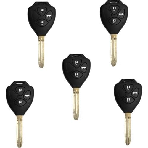 5pcs /lot English Version Xhorse for T oyota Style VVDI2 Universal Wire Remote Key 3 Buttons XKTO03EN for VVDI Key Tool r