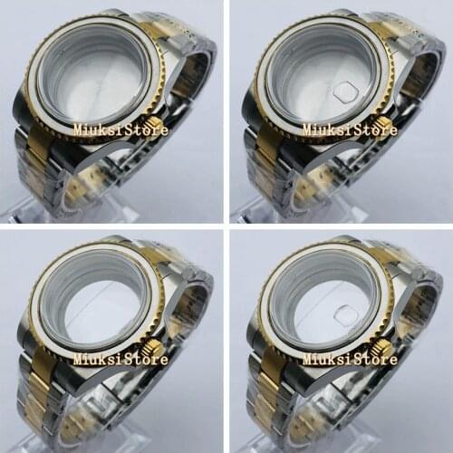 40mm Sapphire glass case transparent glass case back fit NH35 NH36 Miyota 8205 8215 821A ETA 2836 Mingzhu DG2813 3804