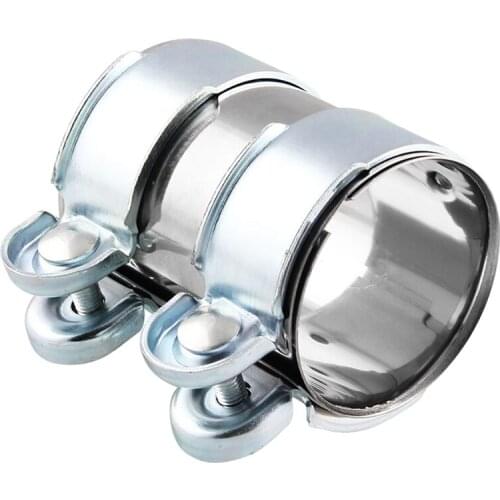 DHBH-2.5 Inch Tail Exhaust Muffler Tube Pipe Connector Kit Joiner Sleeve Clamp