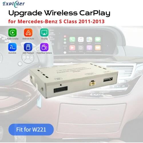 Exploter Wireless Carplay Upgrade for Mercedes Benz S-Class (W221) 2011-2013 NTG 4.0 4.5 with 8 Inch Screen