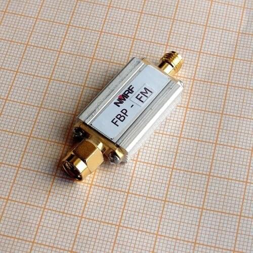 88 - 108MHz bandpass filter, FM broadcast band pass filter, SMA interface, ultra small volume