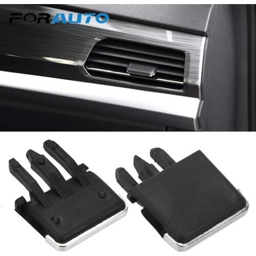 FORAUTO 1 Pair Car Air Conditioning Leaf Adjust Clips Air Vent Louvre Blade Slice Clip Black For Toyota Corolla Universal