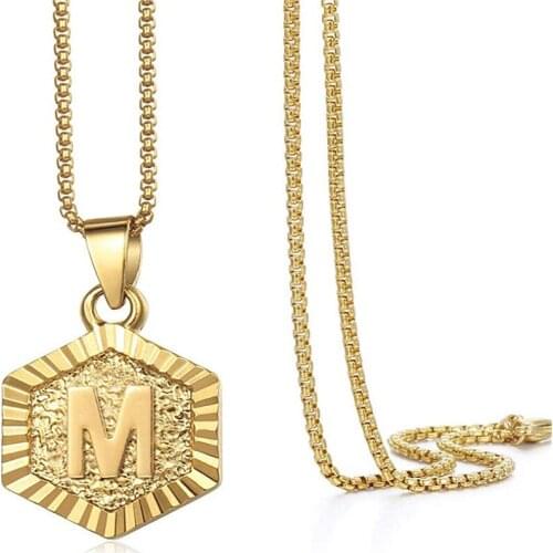 European and American Letter Clavicle Chain Custom English Letter Short Pendant Necklace Cool Ornament