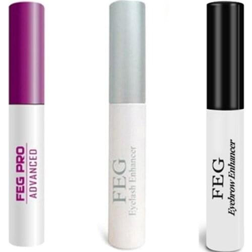 FEG100% Pure Natural No Added Eyebrows And Eyelash Enhancer Essence To Enlarge The Eyes For Thick Hair Grows Naturally 3 Colors