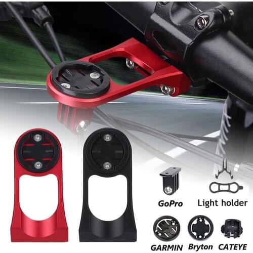 Bicycle Handlebar Extended Bracket Headlight Bracket Computer Holder Alloy MTB Road Bike Support Extender For Garmin Edge GoPro