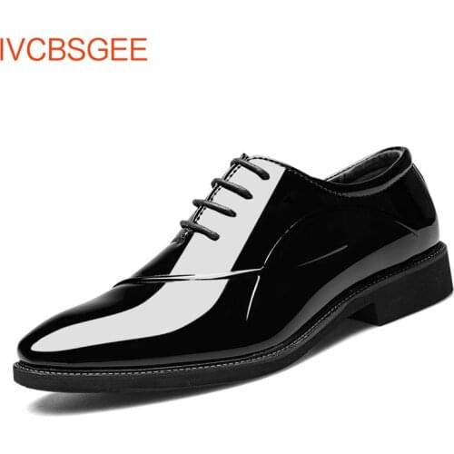 Luxury Business Oxford Leather Shoes Men Breathable Rubber Formal Dress Shoes Male Office Wedding Flats Footwear Mocassin Homme