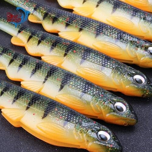 RoseWood Soft Lure Paddle Tail Swimbait in Soft Plastic Saltwater Freshwater Sea Bass Pike Artificial leurre souple de pesca