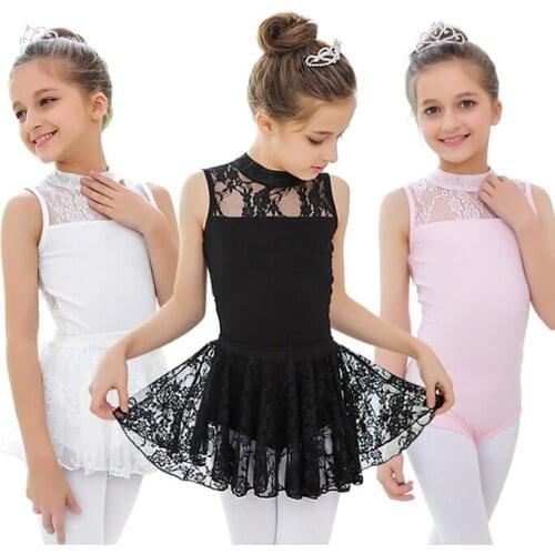 Girls New Sainty Dancing Dress Kids Summer Dancing Dress Short-sleeved Split-body Training Suit Childrens Day Dress B-6381