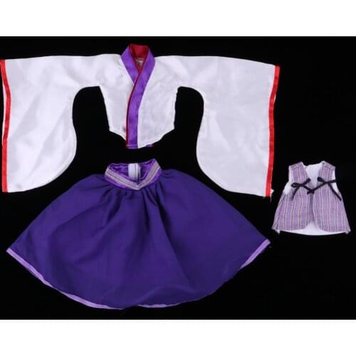 Adorable Japan Kimono Outfits Set Tops Coat Skirt Vest For 1/3 BJD Fashion Girl Doll Cosplay Party Clothing