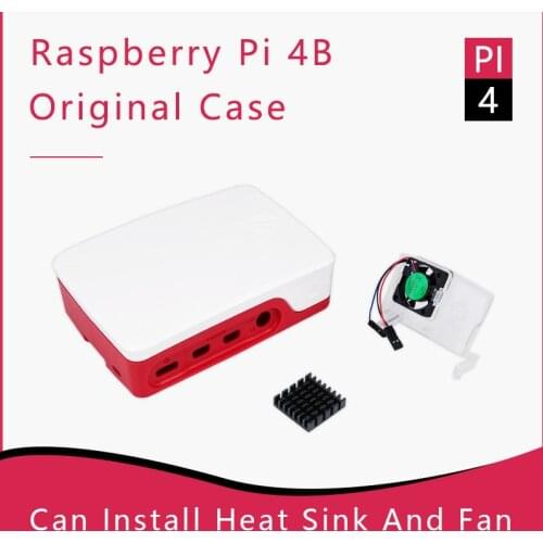 Official Raspberry Pi 4 Case Raspberry Pi 4 Case Fan 15.3W USB-C Power Supply EU/US/UK Plug