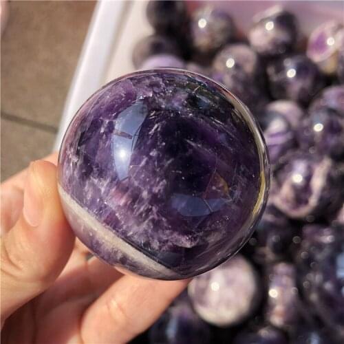 Beautiful dream amethyst crystal ball dark purple amethyst crystal sphere 4-5cm for meditation healing christmas dec gift