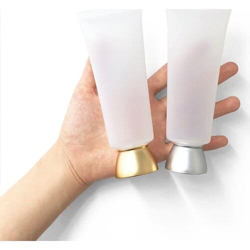 100ml 50pcs/lot Clear Matte Squeeze Bottle Empty Plastic Hose Refillable Storage Hose Packaging Containers Cosmetic Soft Tube