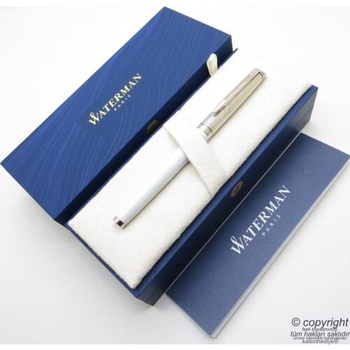 Waterman Hemisphere Silky White Roller Pen | İsme Special Pen | Gift Pen