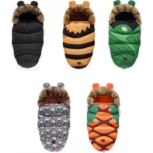 N7ME Baby Stroller Sleeping Bag Warm Thicken Newborn Sleepsack Footmuff Swaddle Wrap