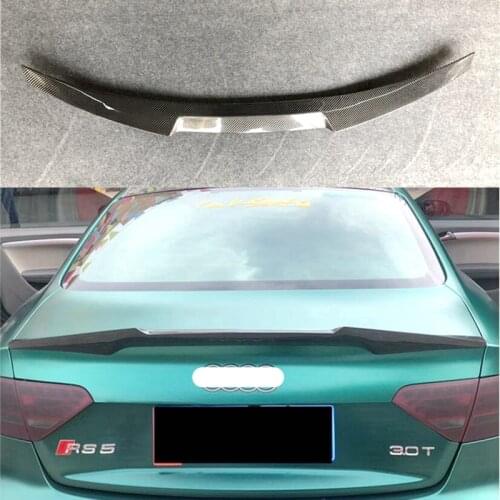 Carbon Fiber Spoiler For AUDI A5 S5 RS5 B8 2008 2009 2010 2011 Sportback Coupe Wing Lip Spoilers High Quality M4 Car Accessories