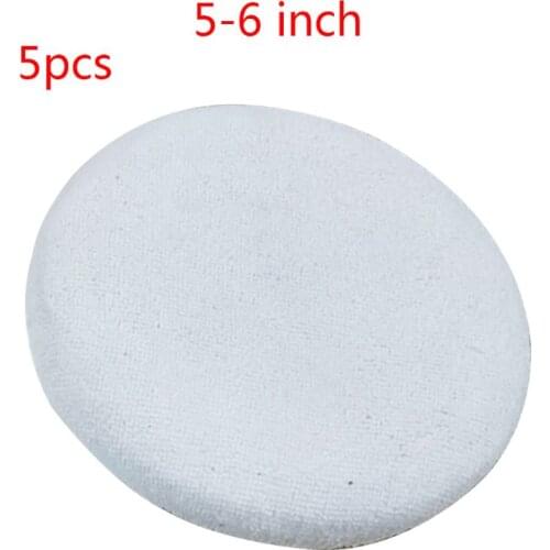 T8WF 5pcs Polishing Bonnet Buffer Pad Microfiber Bonnet Car Polisher Pad Cover for Car Paint Care 5-6" 7-8" 9-10" 3 Sizes