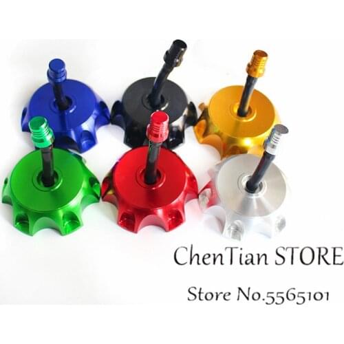 Universal Motorcycle CNC Aluminum Gas Fuel Petrol Tank Cap Replacement Lid For 90 110 125CC Dirt Bike Pit Pro ATV Quad