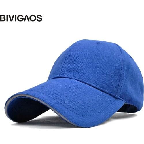 High Quality Cotton Solid Color Baseball Caps Sun Hats Customize Logo Casquette Men Women Tourism Advertising Cap Working Hat