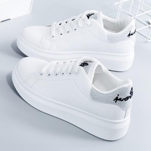 Womens Sneakers Casual Fashion Spring Breathable Shoes Lace-up Low To Help Comfortable Plus Size Womens Flat White Shoes New