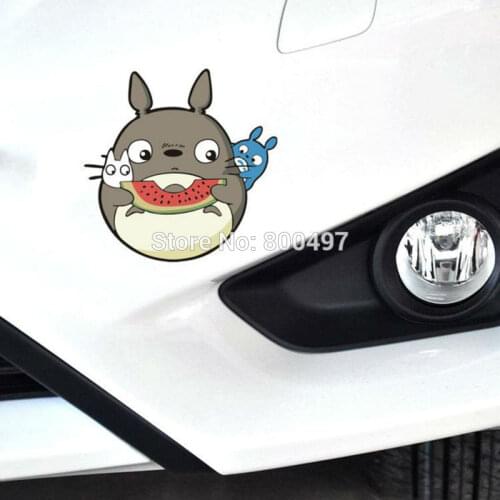 10 x Car-Styling Cartoon Lovely Cat Totoro Watermelon Car Motorcycle Decal for Toyota Ford Chevrolet VW Opel Tesla Honda Lada