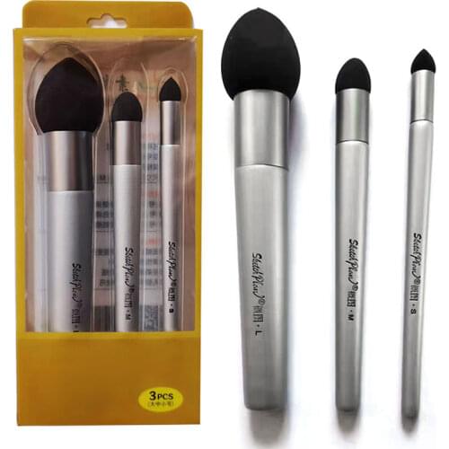 3Pcs Set Sketch Pen Brush Sponge Wipe Clean Tool For Art High Light Gray Surface Processing Rendering Smudge Erase Correction