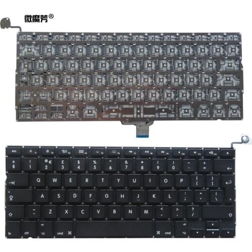 UK Laptop Keyboard 2009-2012 For Apple Macbook Pro A1278 MC700 MC724 MD313 MD314 Keyboard Replacement