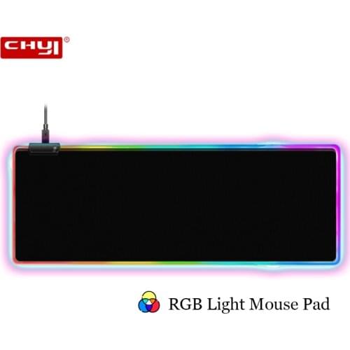 Large Mouse Pad 800*300 RGB Glowing LED Mouse Mat Extended Illuminated Waterproof Mouse Pad for PC Laptop Gaming