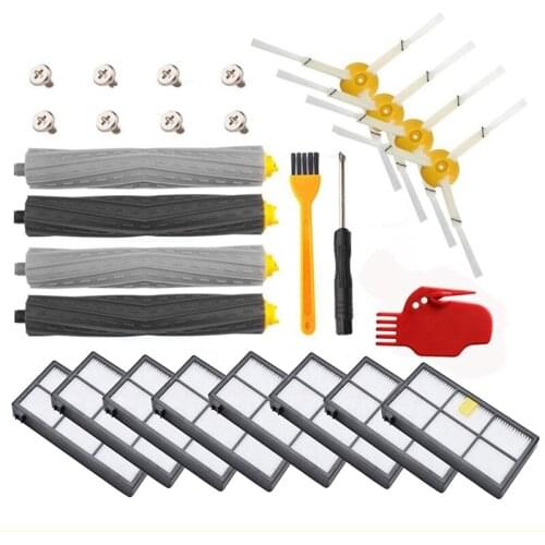 EAS-for IRobot Roomba Parts Kit Series 800 860 865 866 870 871 880 885 886 890 900 960 966 980 - Brushes and Filters Parts