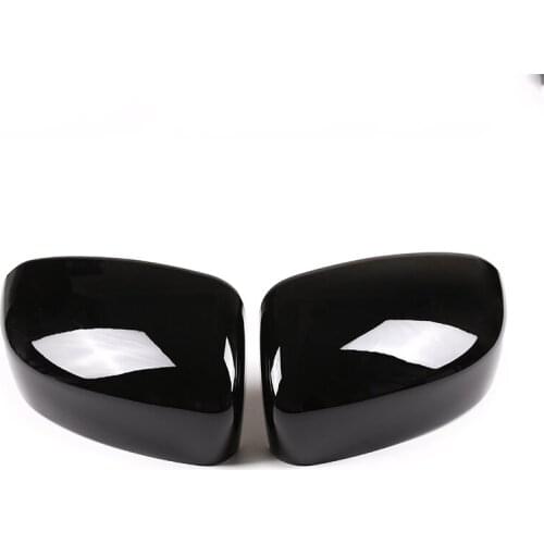 2 Pcs Glossy Black Car Exterior Rearview Mirror Cover Cap Trim Accessories For Maserati Levante 2016 2017 2018