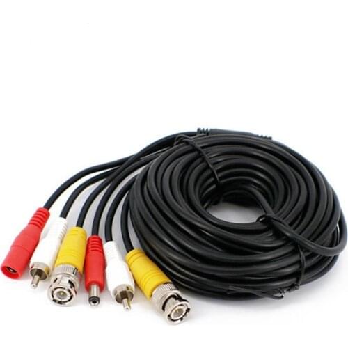 5m 10m 15m 20m 30m BNC Video DC Power RCA Audio Extend Cable CCTV For AHD Camera DVR Video CCTV Camera Security System