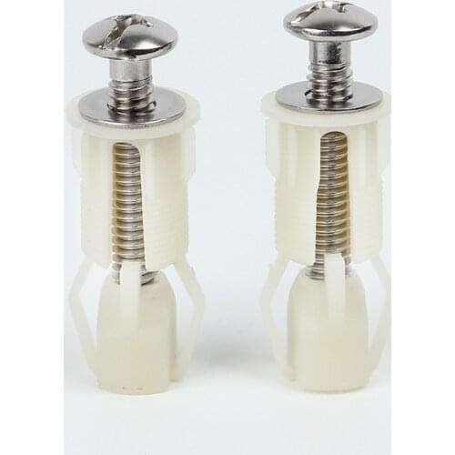 Toilet Cover Fixing Screw Set Expansion Bolt Nut Package Bathroom Accessories parts stool cover installment bolts high quality