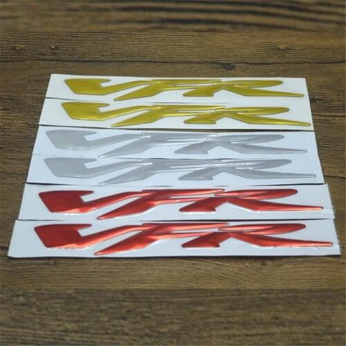 Motorcycle 3D Raised VFR Stickers for Honda VFR 400 800 1200 Motorbike Fairing Body Side Tank Decorative Decals Emblem Badge