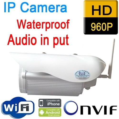 Onvif hd wifi ip camera wireless p2p 960p 1.3mp night vision waterproof outdoor indoor weatherproof ptz security ip66 white